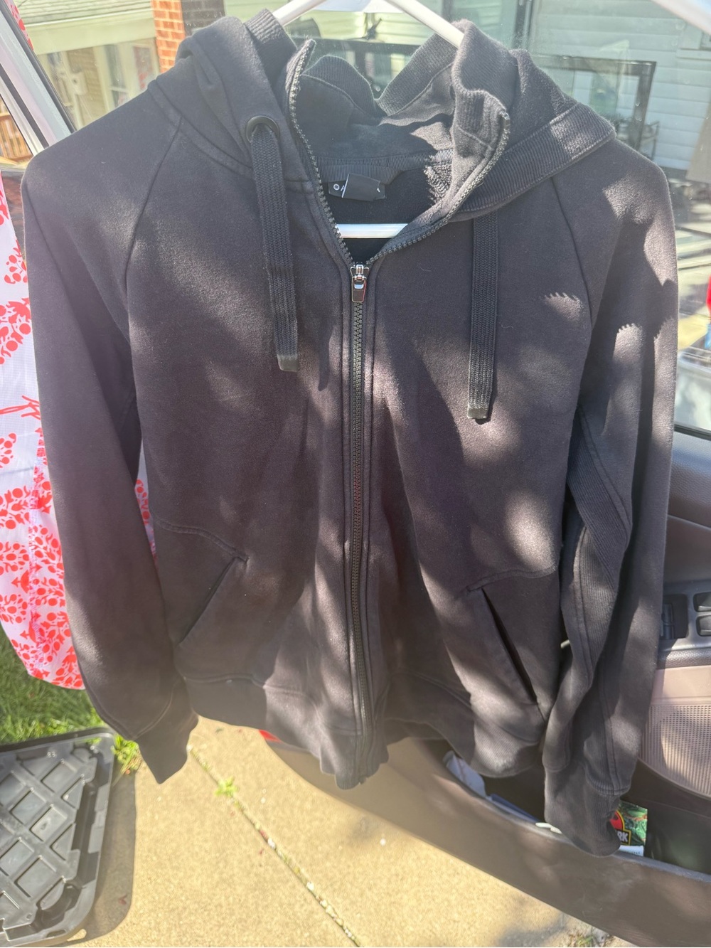 Athleta Black Full-Zip Hoodie Jacket